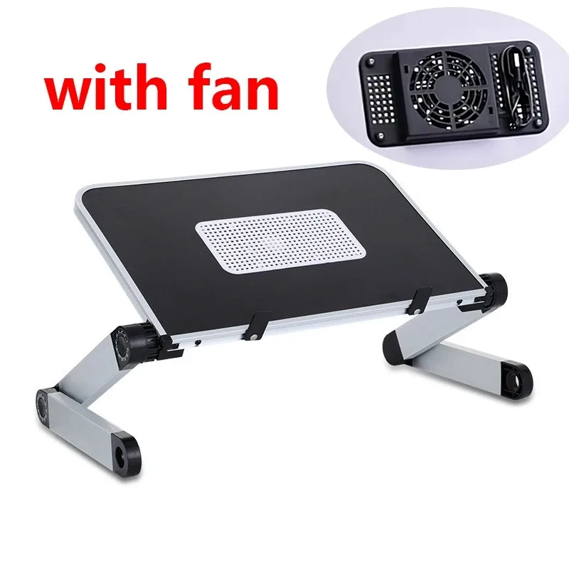 Desk Setup Ideas - Verstellbarer Laptop-Ständer mit Kühlventilator, Höhen- und