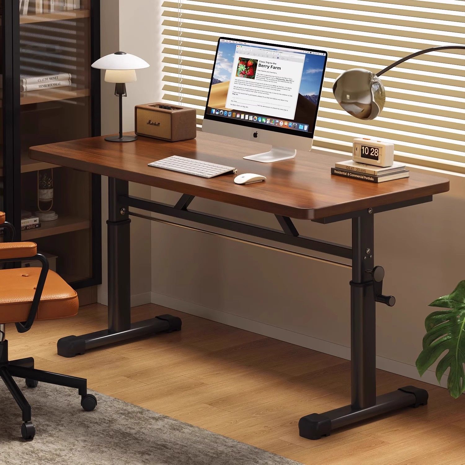Desk Setup Ideas - Moderner Einfacher Höhenverstellbarer Computertisch Ergonomischer Schreibtisch