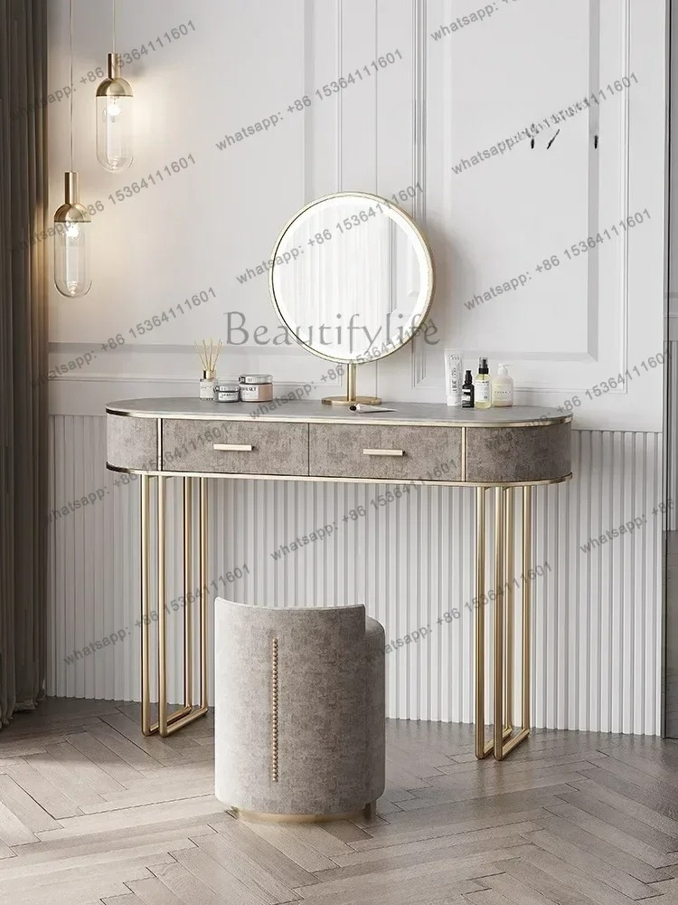 Desk Vanity Setup - Schlafzimmer-Set, europäische Möbel, luxuriöse Kommode, Schminktisch