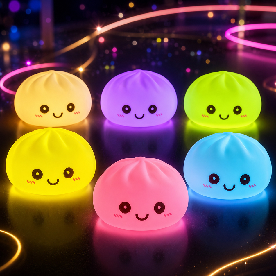 Desk Setup Lighting - Neue Dumpling-Nachtlichter Leuchtende Dumplings Tischdekoration Niedliche