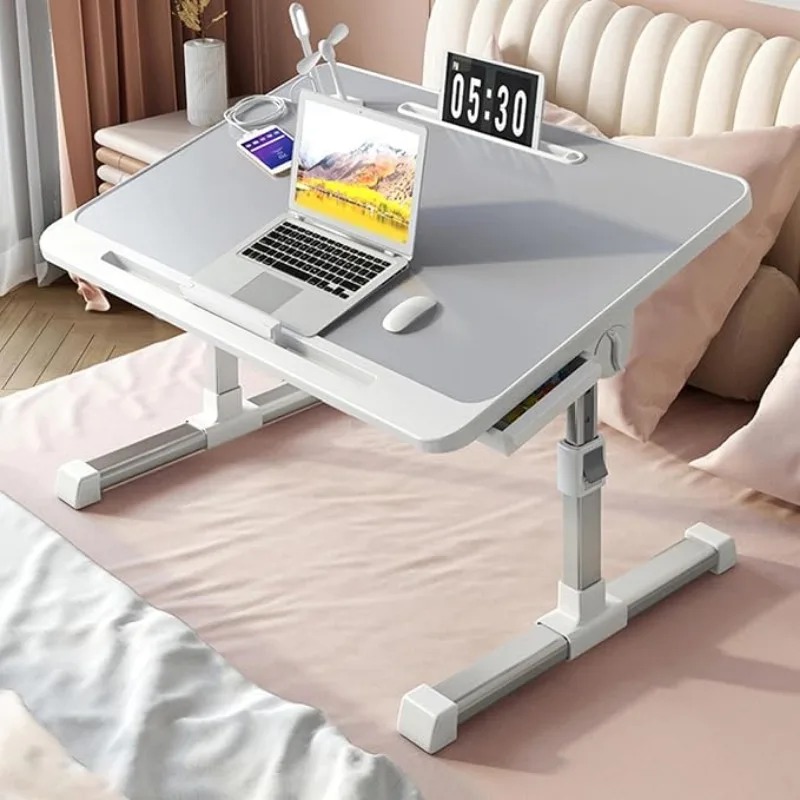 Desk Setup Ideas - Laptop-Betttablett, Tisch, verstellbarer Laptop-Bettständer, tragbarer Stehtisch,