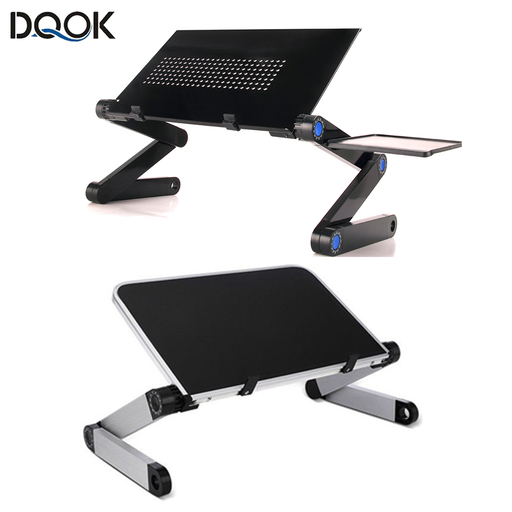 Desk Setup Ideas - Verstellbarer Laptop-Schreibtischständer, tragbarer, ergonomischer Lapdesk aus