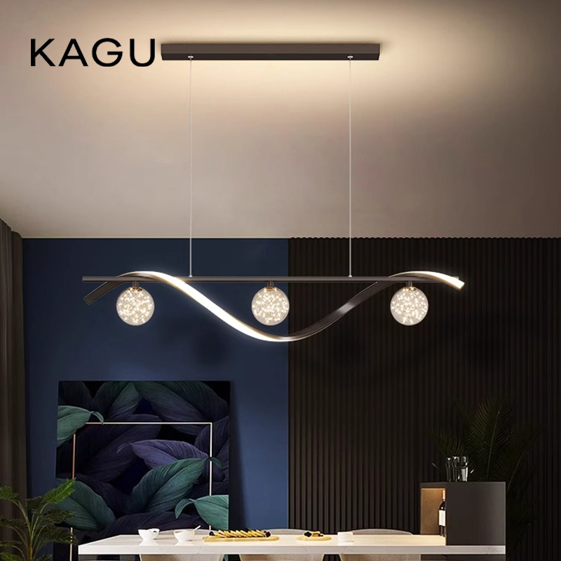 Desk Setup Minimalist - Moderne minimalistische LED-Pendelleuchten, dimmbar, für Couchtisch,