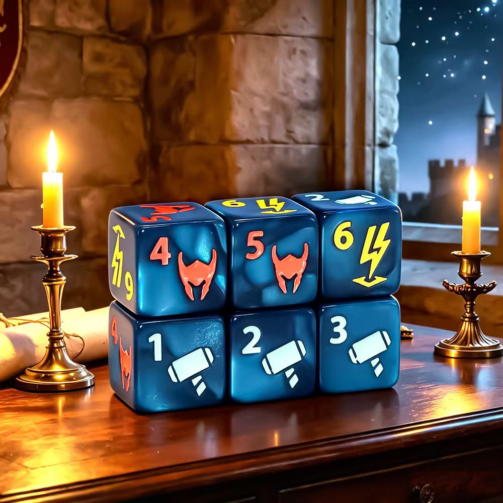 6 blau-grüne Hero-Würfel-Sets  – Desk Setup Game Bewertung und Preis
