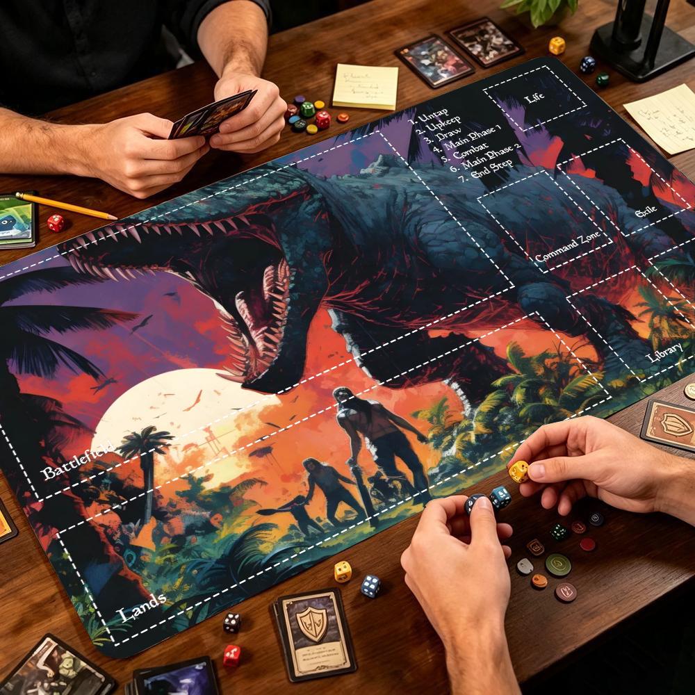 Dark Jungle Dinosaur Große Erw – Desk Setup Trading Bewertung und Preis