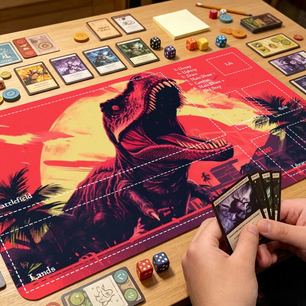 Leuchtende Jurassische Dinosau – Desk Setup Trading Bewertung und Preis