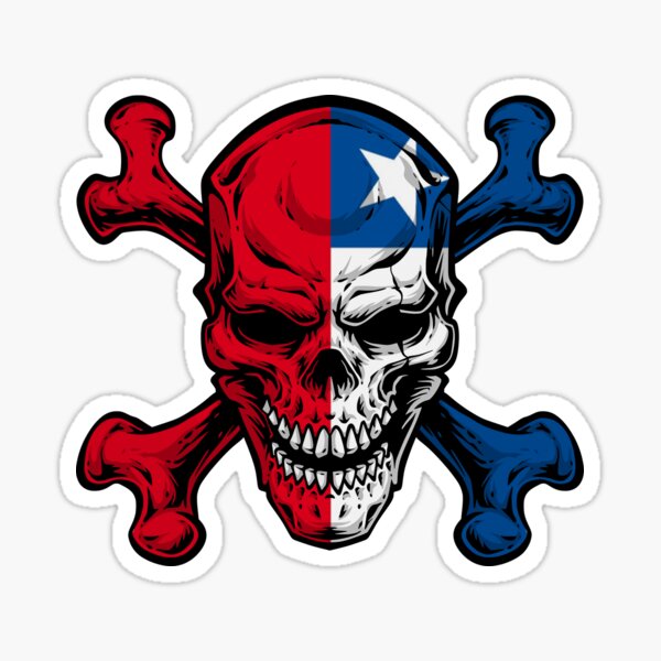Chile Emblem Flagge Schädel Kr – Desk Setup Ideas Bewertung und Preis