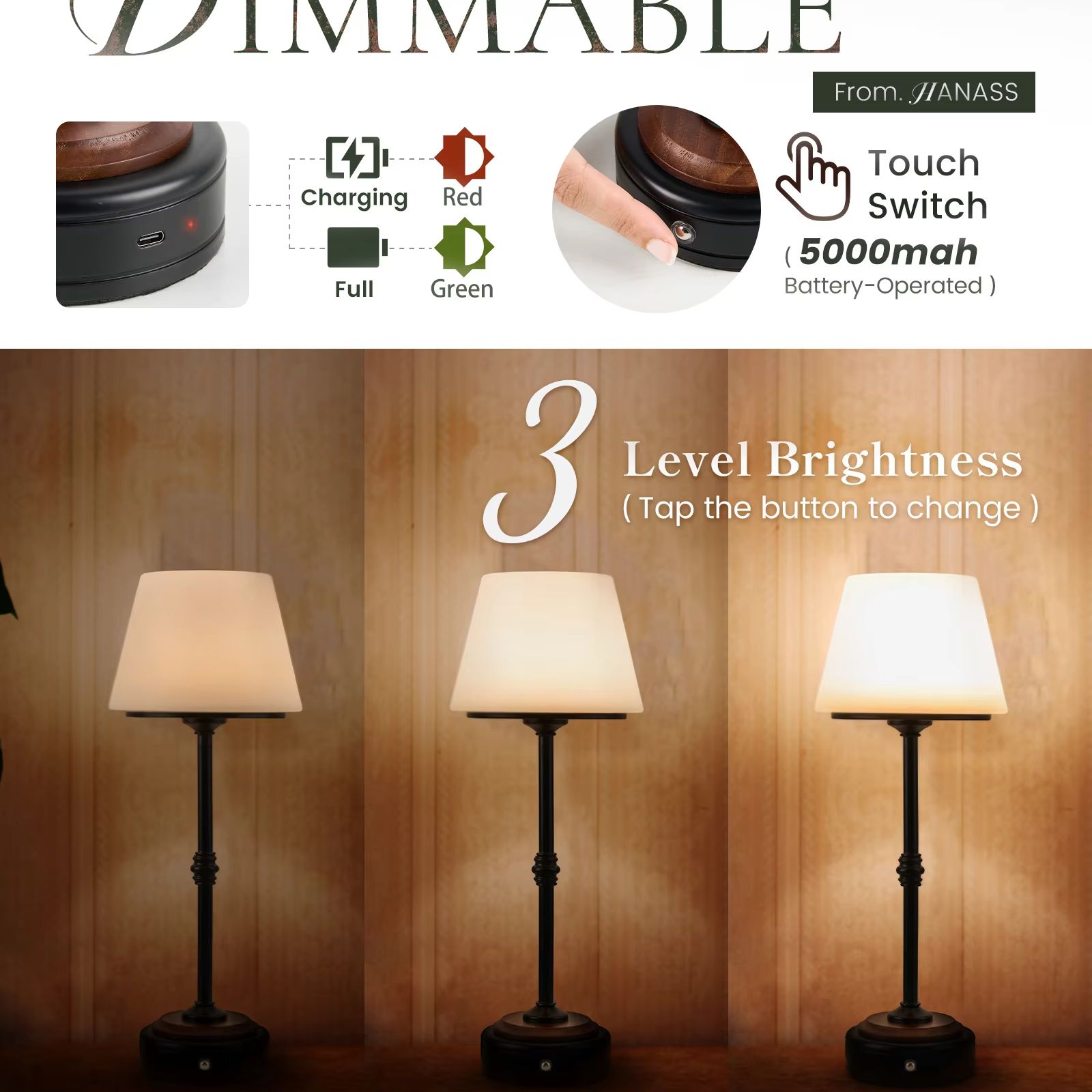 Kabellose Tischlampen-Set mit  – Desk Setup Lighting Bewertung und Preis