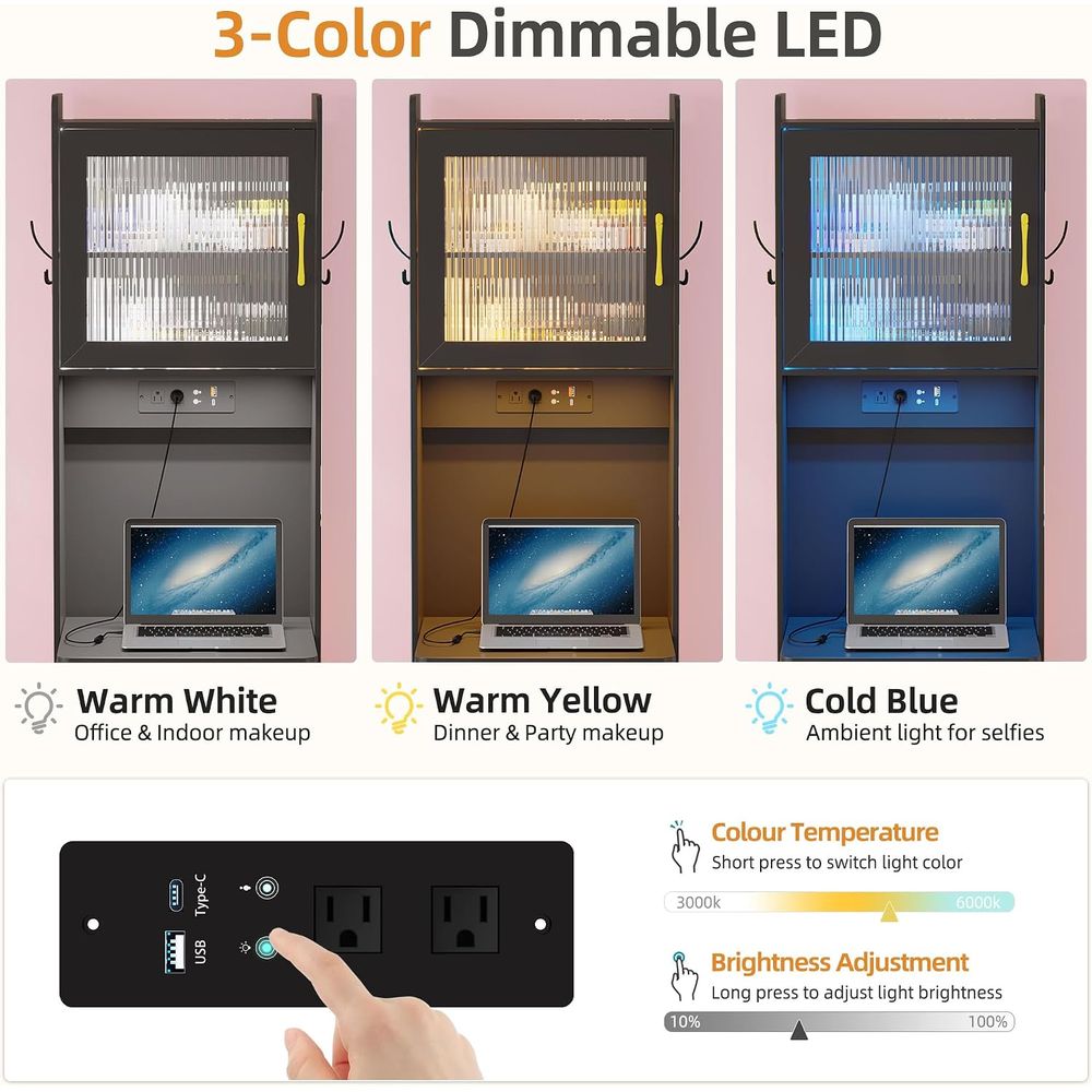 LED-Schminktisch mit Bewegungs – Desk Vanity Setup Bewertung und Preis
