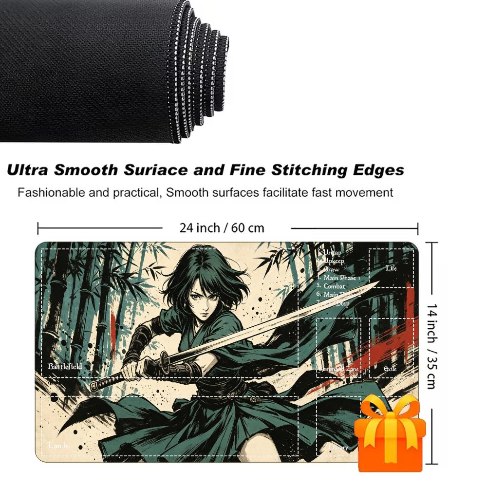 Vintage Ink Samurai AnimeGirl  – Desk Setup Trading Bewertung und Preis