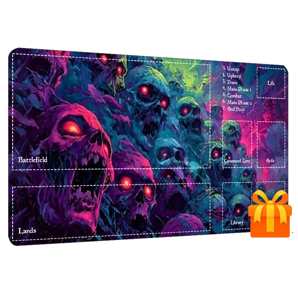 Bunte Neon-Horror-Schädel-Spie – Desk Setup Trading Bewertung und Preis