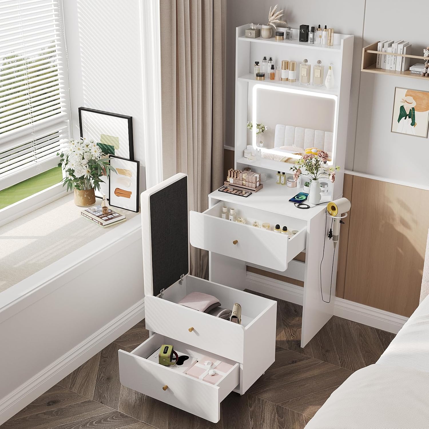 Schminktisch mit Spiegel & Bel – Desk Setup Small Bewertung und Preis